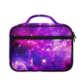 Purple Bursting Galaxy Space Print Briefcase Bible Bag