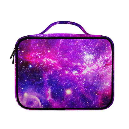 Purple Bursting Galaxy Space Print Briefcase Bible Bag