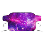 Purple Bursting Galaxy Space Print Car Windshield Snow Cover