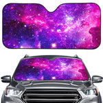 Purple Bursting Galaxy Space Print Car Windshield Sun Shade