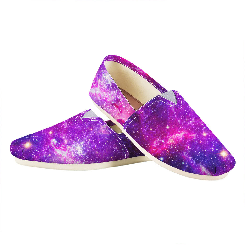 Purple Bursting Galaxy Space Print Casual Shoes