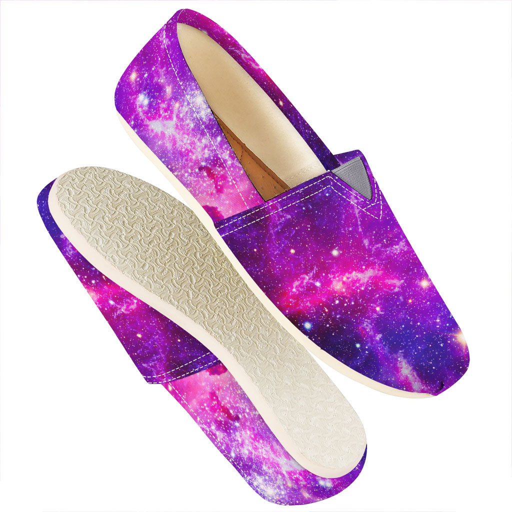 Purple Bursting Galaxy Space Print Casual Shoes