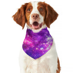 Purple Bursting Galaxy Space Print Dog Bandana
