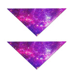 Purple Bursting Galaxy Space Print Dog Bandana