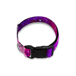 Purple Bursting Galaxy Space Print Dog Collar