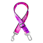 Purple Bursting Galaxy Space Print Dog Seat Belt