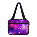 Purple Bursting Galaxy Space Print Double Strap Bible Bag