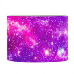 Purple Bursting Galaxy Space Print Drum Lamp Shade