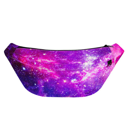 Purple Bursting Galaxy Space Print Fanny Pack