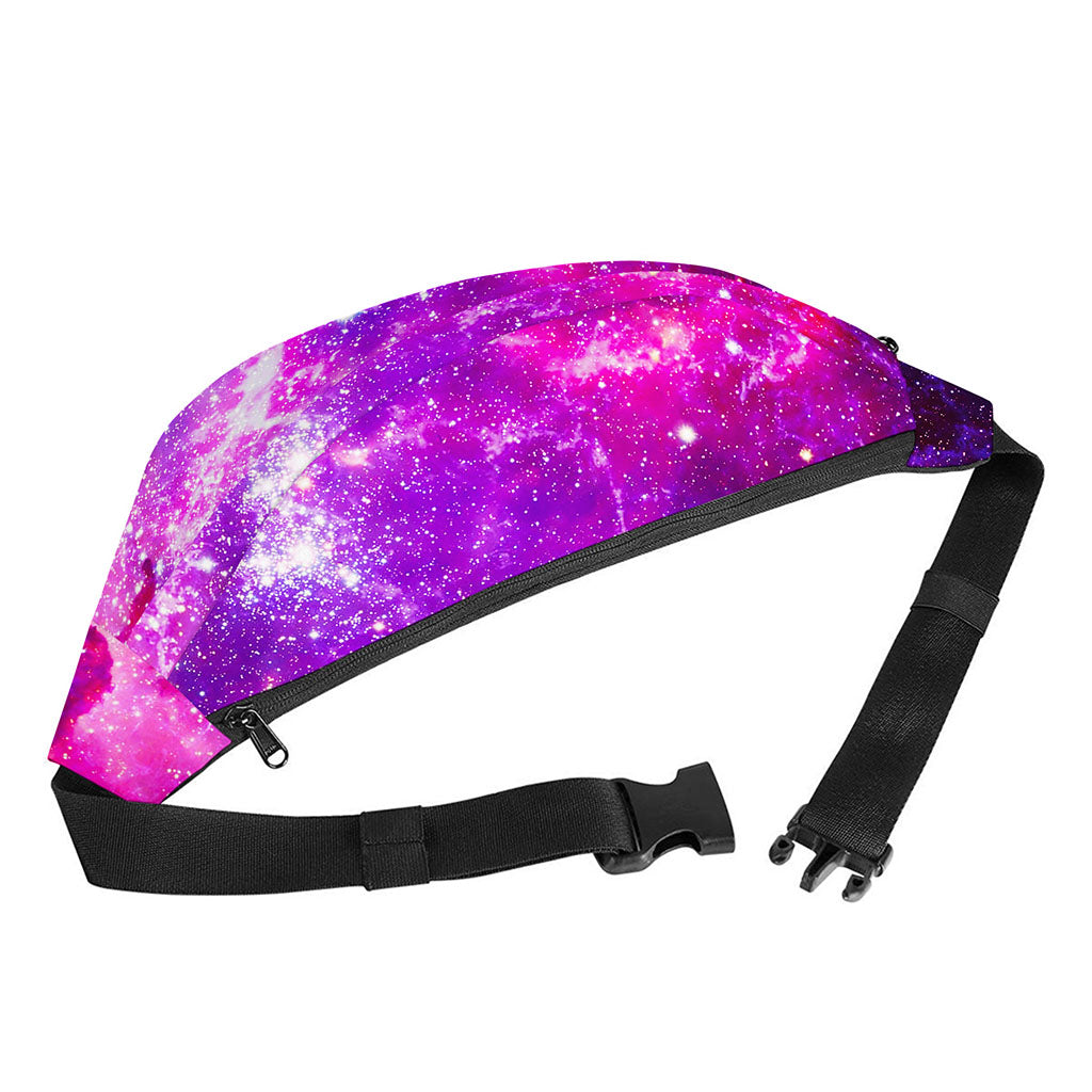 Purple Bursting Galaxy Space Print Fanny Pack