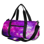 Purple Bursting Galaxy Space Print Gym Bag