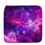 Purple Bursting Galaxy Space Print Hand Towel