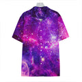 Purple Bursting Galaxy Space Print Hawaiian Shirt