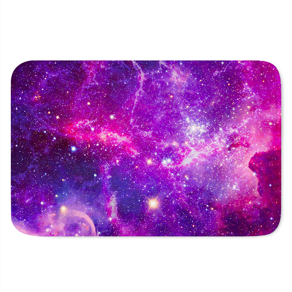 Purple Bursting Galaxy Space Print Indoor Door Mat