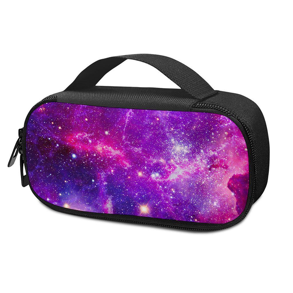 Purple Bursting Galaxy Space Print Insulin Cooler Travel Case