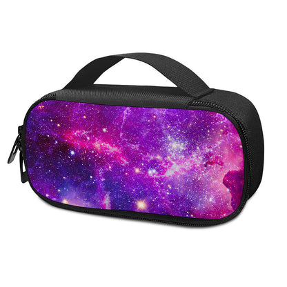 Purple Bursting Galaxy Space Print Insulin Cooler Travel Case
