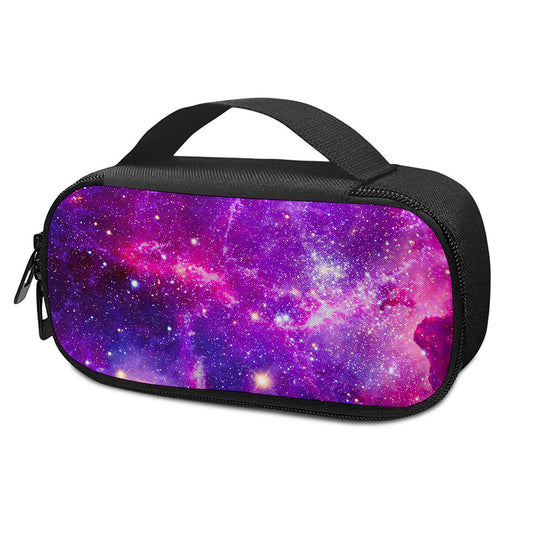 Purple Bursting Galaxy Space Print Insulin Cooler Travel Case