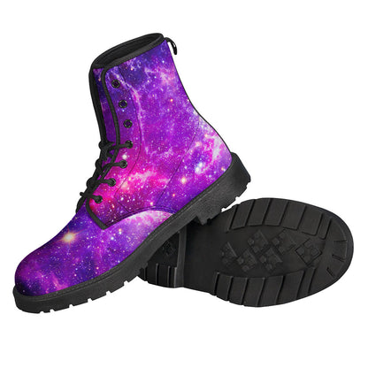 Purple Bursting Galaxy Space Print Backpack