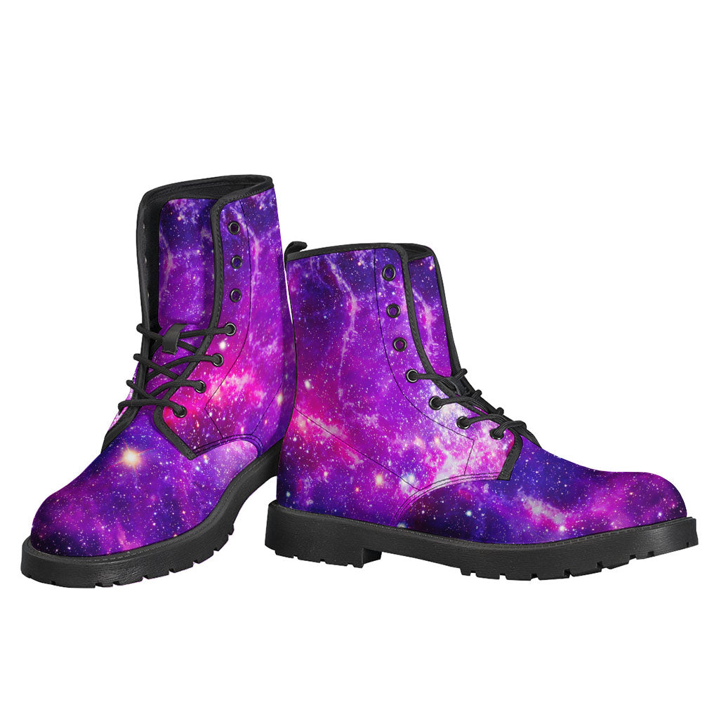 Purple Bursting Galaxy Space Print Backpack