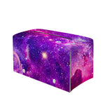 Purple Bursting Galaxy Space Print Leather Tissue Box Cover