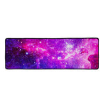 Purple Bursting Galaxy Space Print Long Kitchen Mat