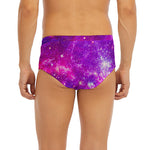 Purple Bursting Galaxy Space Print Men's Briefs
