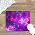Purple Bursting Galaxy Space Print Mouse Pad