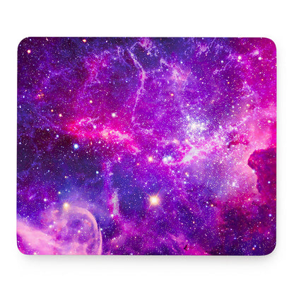 Purple Bursting Galaxy Space Print Mouse Pad