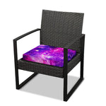 Purple Bursting Galaxy Space Print Outdoor Seat Cushion Cover