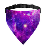 Purple Bursting Galaxy Space Print Over The Collar Dog Bandana