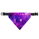 Purple Bursting Galaxy Space Print Over The Collar Dog Bandana