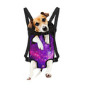 Purple Bursting Galaxy Space Print Pet Carrier Backpack