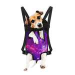 Purple Bursting Galaxy Space Print Pet Carrier Backpack