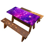 Purple Bursting Galaxy Space Print Picnic Table Cover