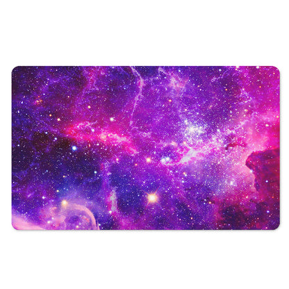 Purple Bursting Galaxy Space Print Polyester Doormat