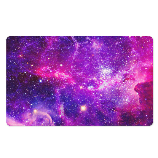 Purple Bursting Galaxy Space Print Polyester Doormat