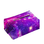 Purple Bursting Galaxy Space Print Rectangle Tissue Box Cover
