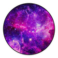 Purple Bursting Galaxy Space Print Round Floor Mat