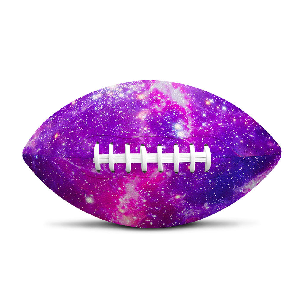 Purple Bursting Galaxy Space Print Rugby Ball