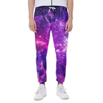 Purple Bursting Galaxy Space Print Scuba Joggers