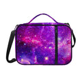 Purple Bursting Galaxy Space Print Shoulder Strap Bible Bag