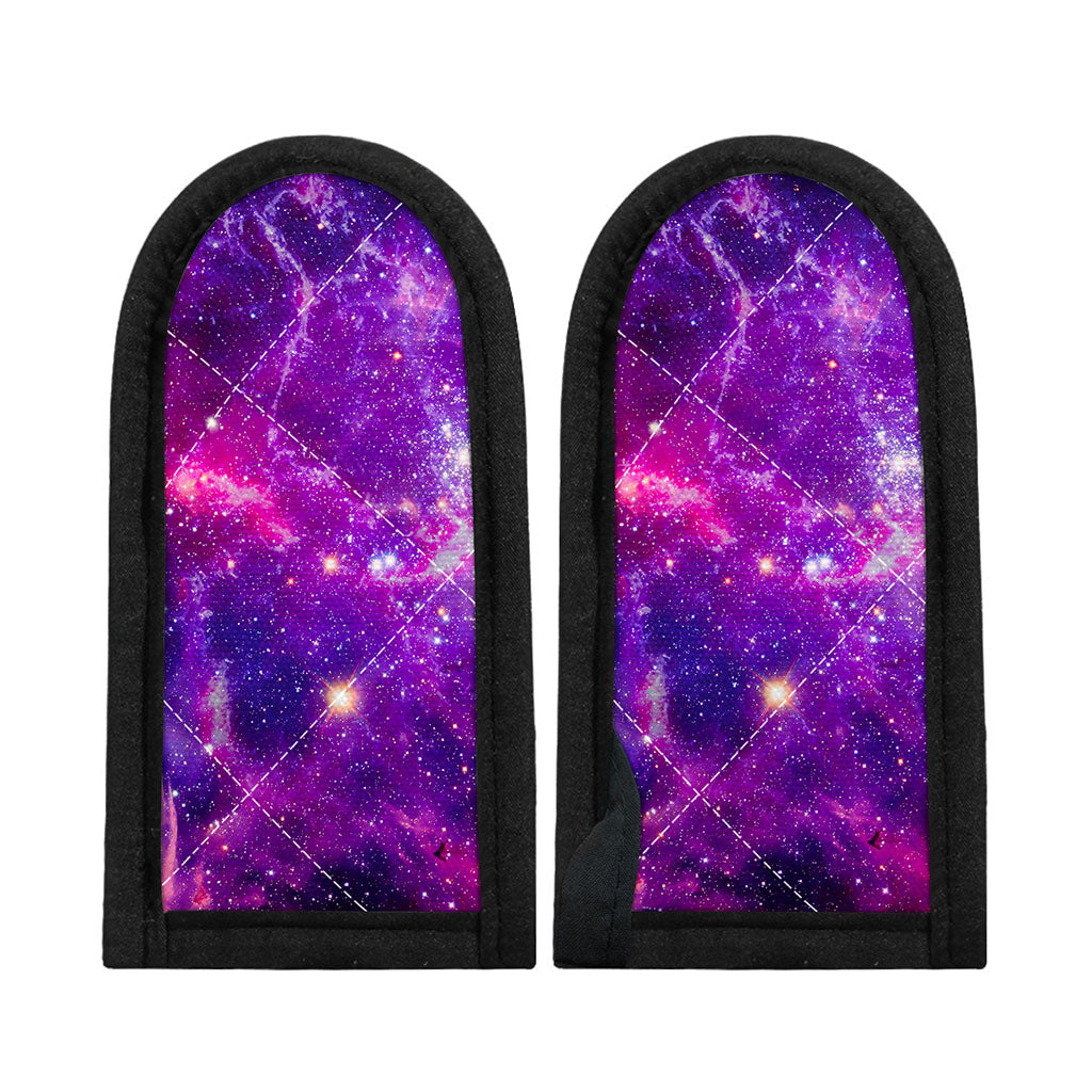 Purple Bursting Galaxy Space Print Skillet Handle Cover