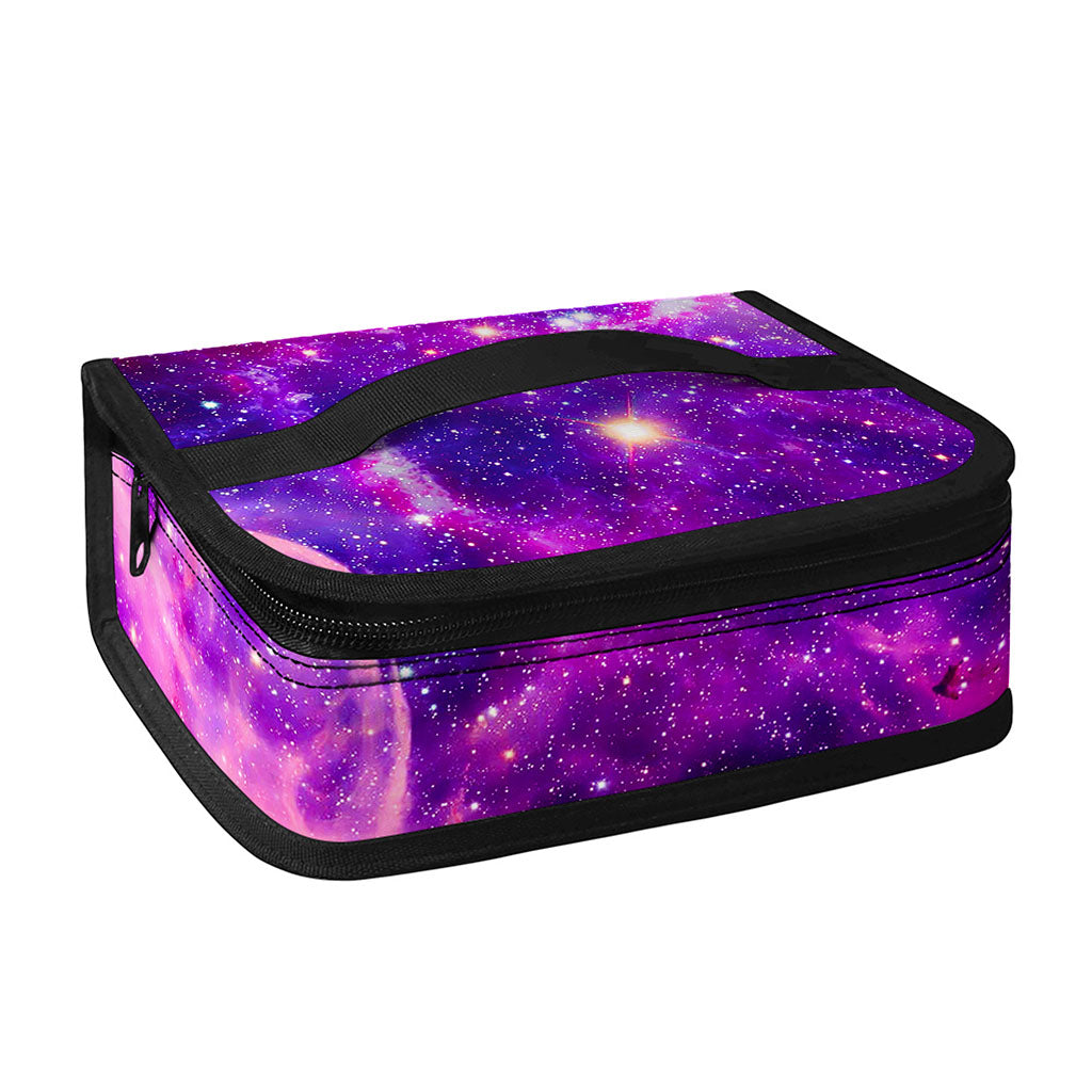 Purple Bursting Galaxy Space Print Small Lunch Bag