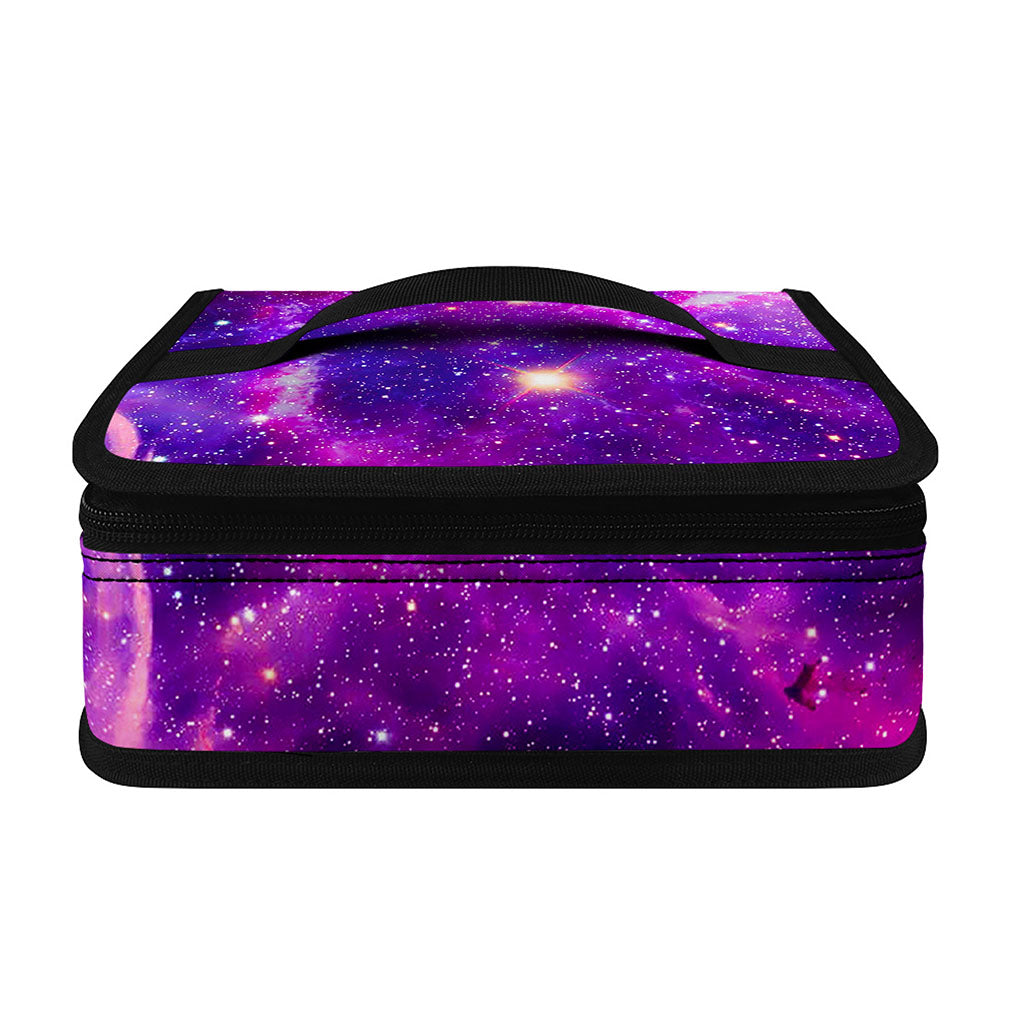 Purple Bursting Galaxy Space Print Small Lunch Bag
