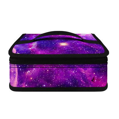 Purple Bursting Galaxy Space Print Small Lunch Bag