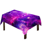 Purple Bursting Galaxy Space Print Tablecloth