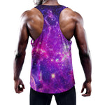 Purple Bursting Galaxy Space Print Training Tank Top