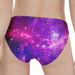 Purple Bursting Galaxy Space Print Women's Panties