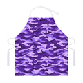 Purple Camouflage Print Adjustable Apron