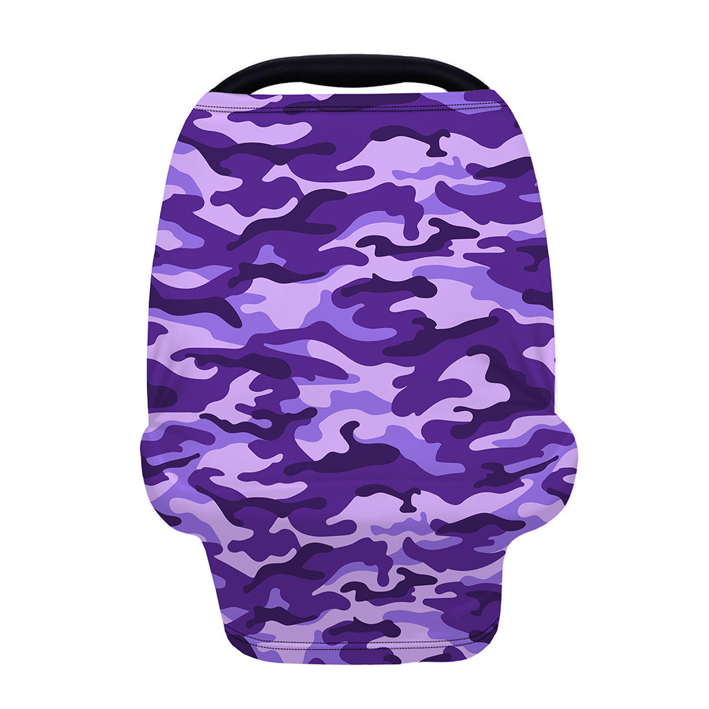 Purple Camouflage Print Baby Seat Cover